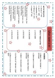 DATES REVISION