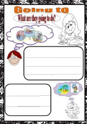 English Worksheet: going to