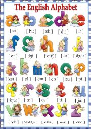 English Worksheet: The English Alphabet