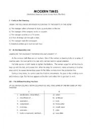 English worksheet: Modern Times