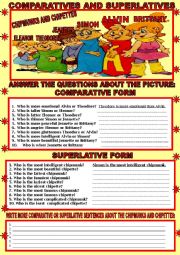 English Worksheet: COMPARATIVES AND SUPERLATIVES