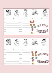 English Worksheet: five senses