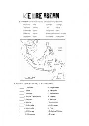 English Worksheet: ASEAN Nationalities