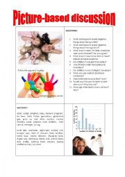 English Worksheet: Picture-based discussion children