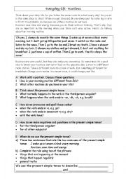 English Worksheet: Everyday life