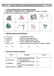 English Worksheet: LESSON4/ CLUBS ASSOCIATION AND CHARITIES