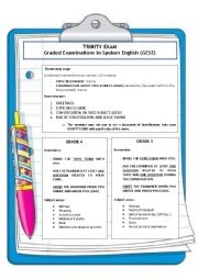 English Worksheet: TRINITY EXAM (grades 4-5)