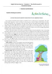 English Worksheet: Eco-heroes