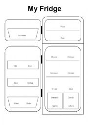 English Worksheet: My Fridge