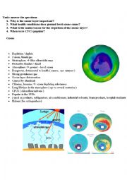 ozone layer - ESL worksheet by viag
