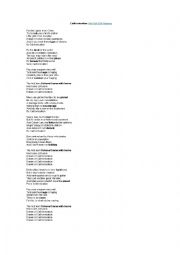 English Worksheet: Californication by Red Hot Chili Peppers (Song)