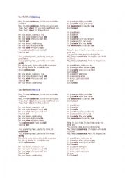 English worksheet: Sad but true by Metallica (Song)