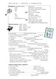 English Worksheet: Adverb or Adjective