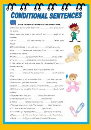 English Worksheet: CONDITIONAL SENTENCES