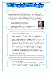 English Worksheet: The Queens Diamond Jubilee