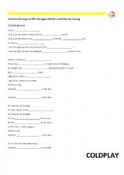 English Worksheet: Song Charlie Brown from COLDPLAY