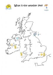 English Worksheet: Weather forecast