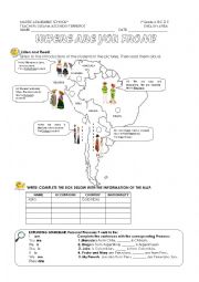 English Worksheet: Where are you from?