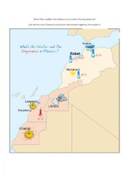 English Worksheet: Whats the weather like in Morocco