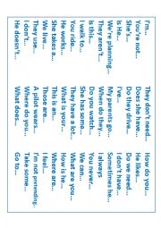 English Worksheet: READ AND COMPLETE A SENTENCE