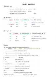 English Worksheet: PAST SIMPLE ELEMENTARY