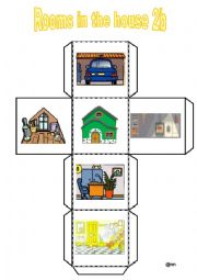 English Worksheet: Rooms in the house 2B