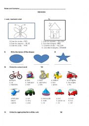 English worksheet: TEST REVISION