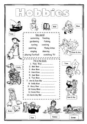 English Worksheet: Hobbies