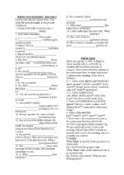 English Worksheet: Stative Verbs