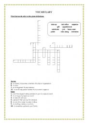 English worksheet: Puzzle