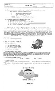 English Worksheet: ACTIVE  AND  PASSIVE VOICE