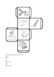 English Worksheet: ACTIONS DICE