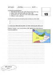 English Worksheet: THE UAE 