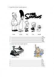 English Worksheet: Comparative 