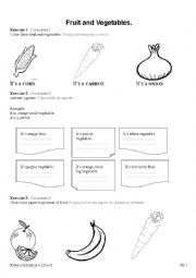 English worksheet: Fruit and Vegetables