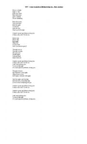 English worksheet: SONG: 