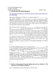 English Worksheet: A history of the world in 10 1/2 chapters - Test