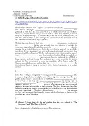 English worksheet: A history of the world in 10 1/2 chapters - Test