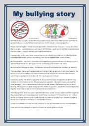 English Worksheet: MY BULLYING STORY. YOLANDA