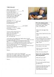 English Worksheet: I wot give up by Jason Mraz