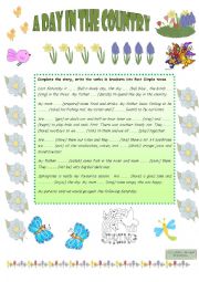 English Worksheet: A DAY IN THE COUNTRY