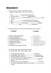 English Worksheet: be going to