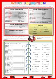 English Worksheet: Word Formation