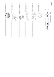 English Worksheet: Read, look and answer (yes or not)