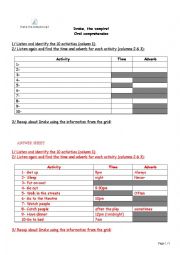 English Worksheet: Drakes routine