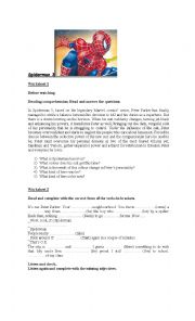 English Worksheet: Spiderman 3