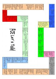 English Worksheet: FCE Board Game