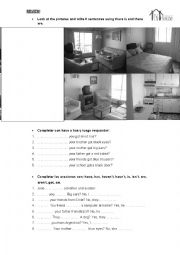 English Worksheet: there is - there are - have got - has got - to be