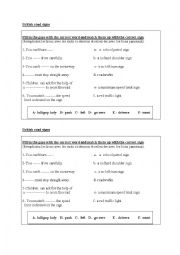 English Worksheet: british road signs