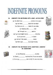 INDEFINITE PRONOUNS